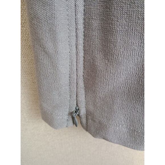 Eileen Fisher Dress Womens Small Gray Neutral Minimalist Stretch Side Zippers - Picture 5 of 6